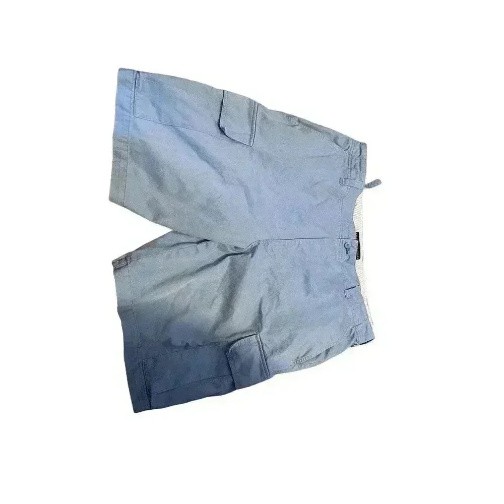 Tommy Hilfiger Cotton Denim Men's Cargo Shorts Classic Fit SIZE 38 Blue